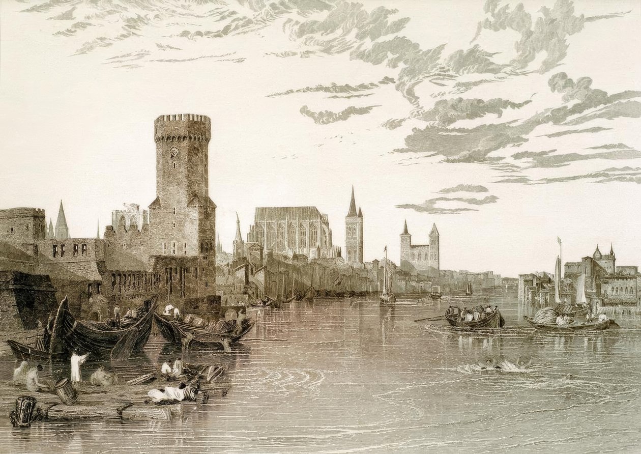 Nehirden görülen Köln by Joseph Mallord William Turner