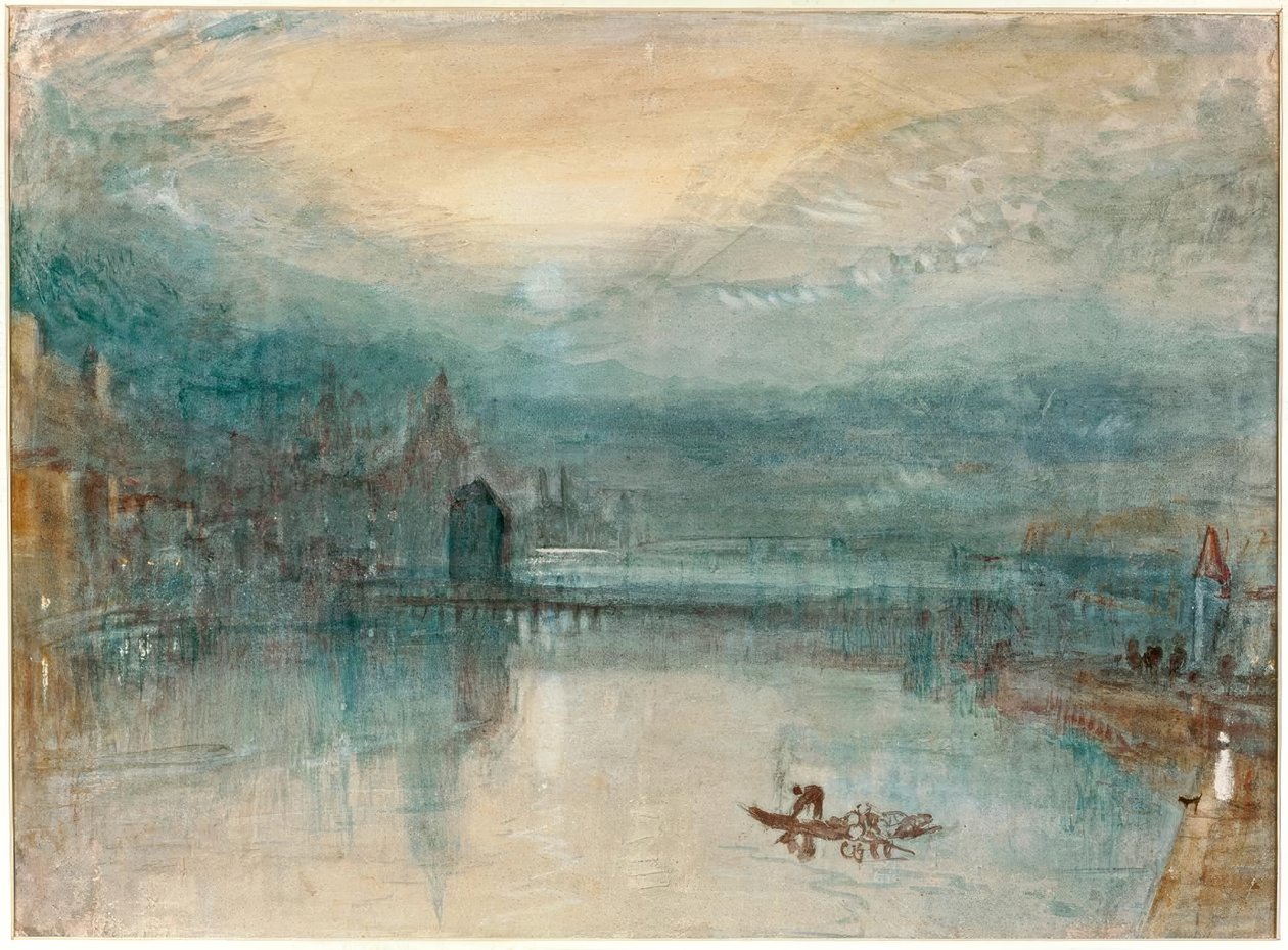 Ay Işığında Luzern by Joseph Mallord William Turner
