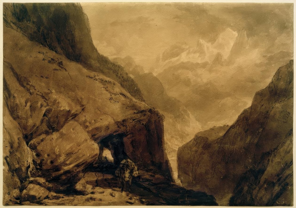 Aziz Gothard Dağı by Joseph Mallord William Turner