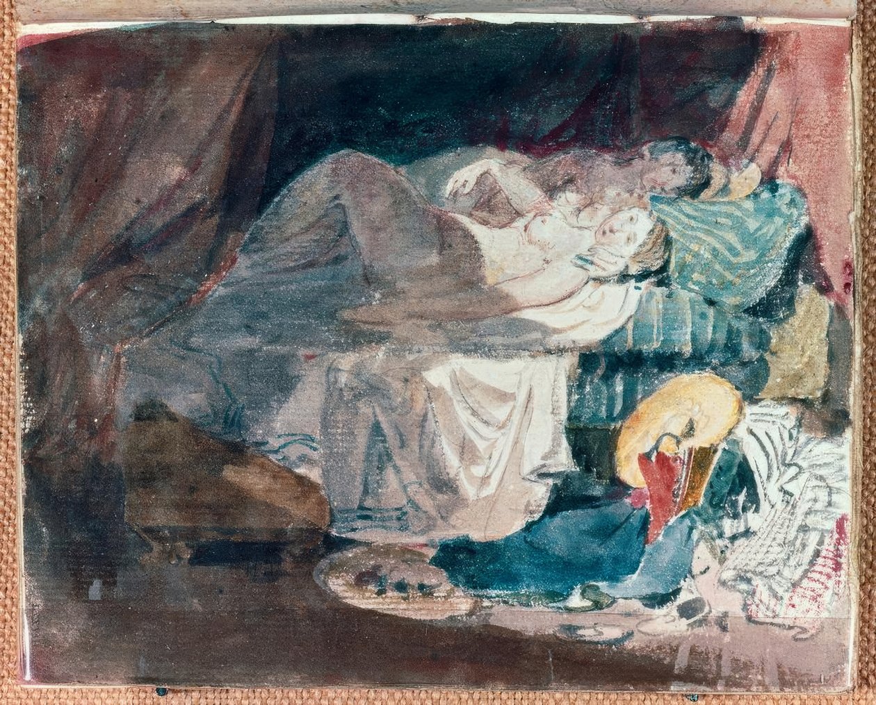 Çıplak Kız ve Yatakta Bir Arkadaş by Joseph Mallord William Turner
