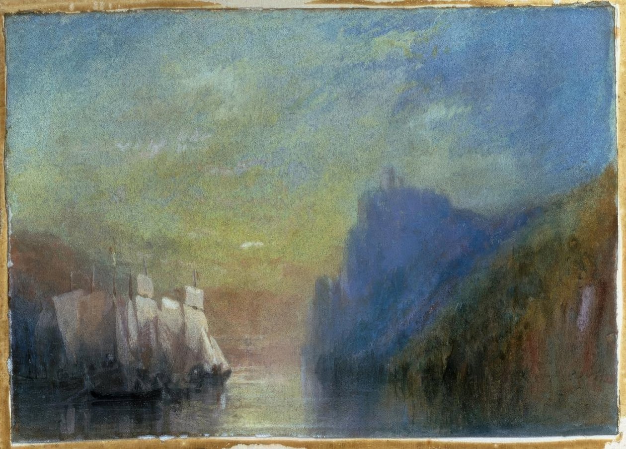 Ren Nehri üzerinde by Joseph Mallord William Turner