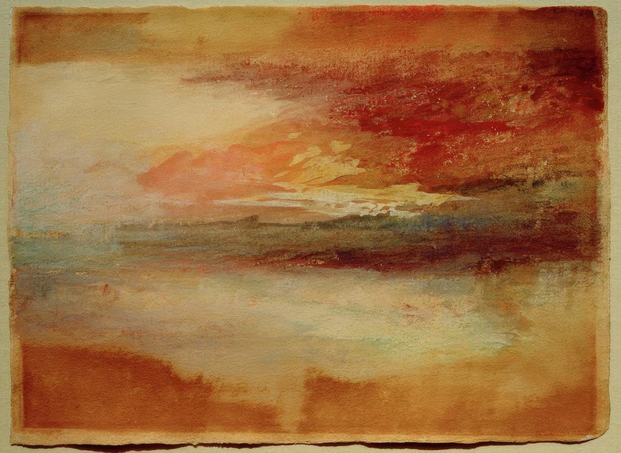 Margate sahilinde gün batımı (?) by Joseph Mallord William Turner