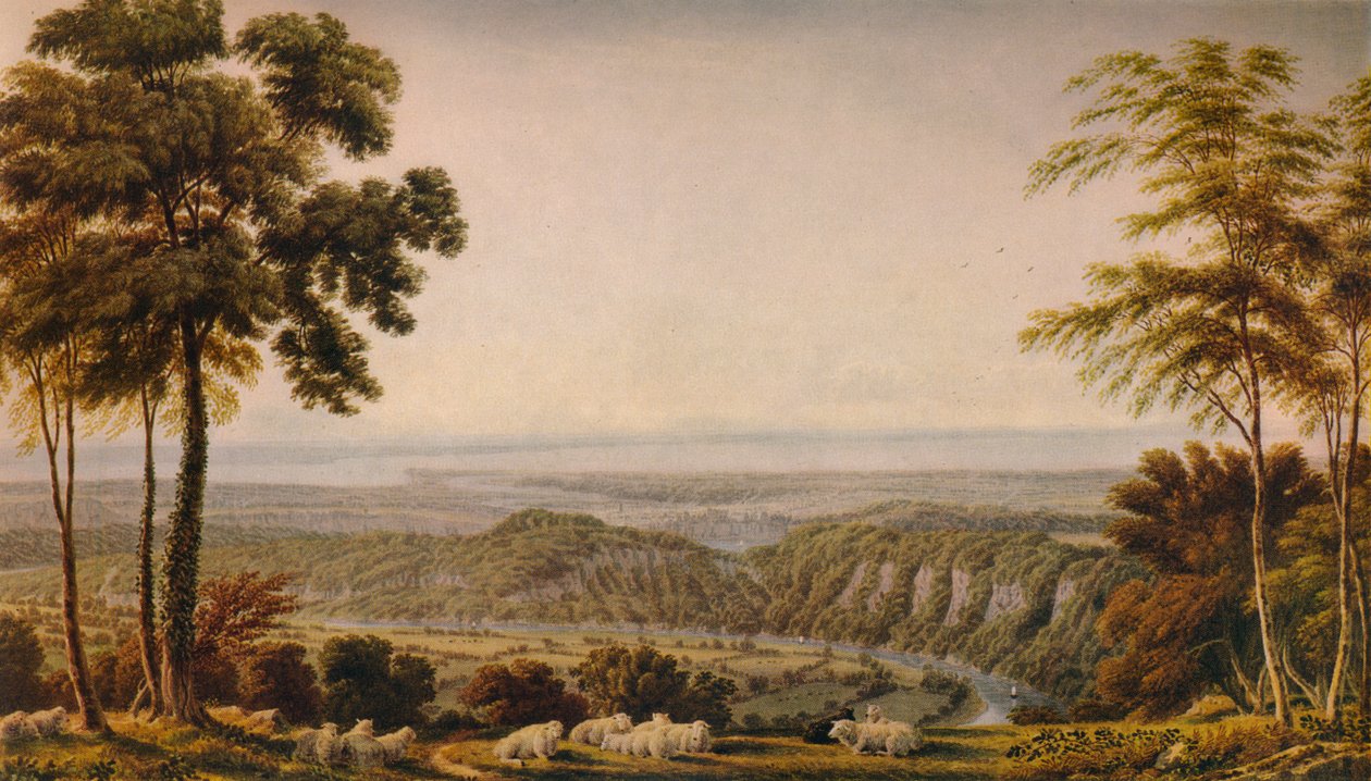 Chepstow yakınlarındaki Wyndd Cliff