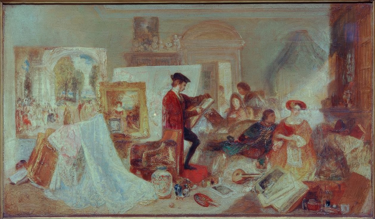 Fresnoy Kurallarına Göre Watteau Çalışması by Joseph Mallord William Turner