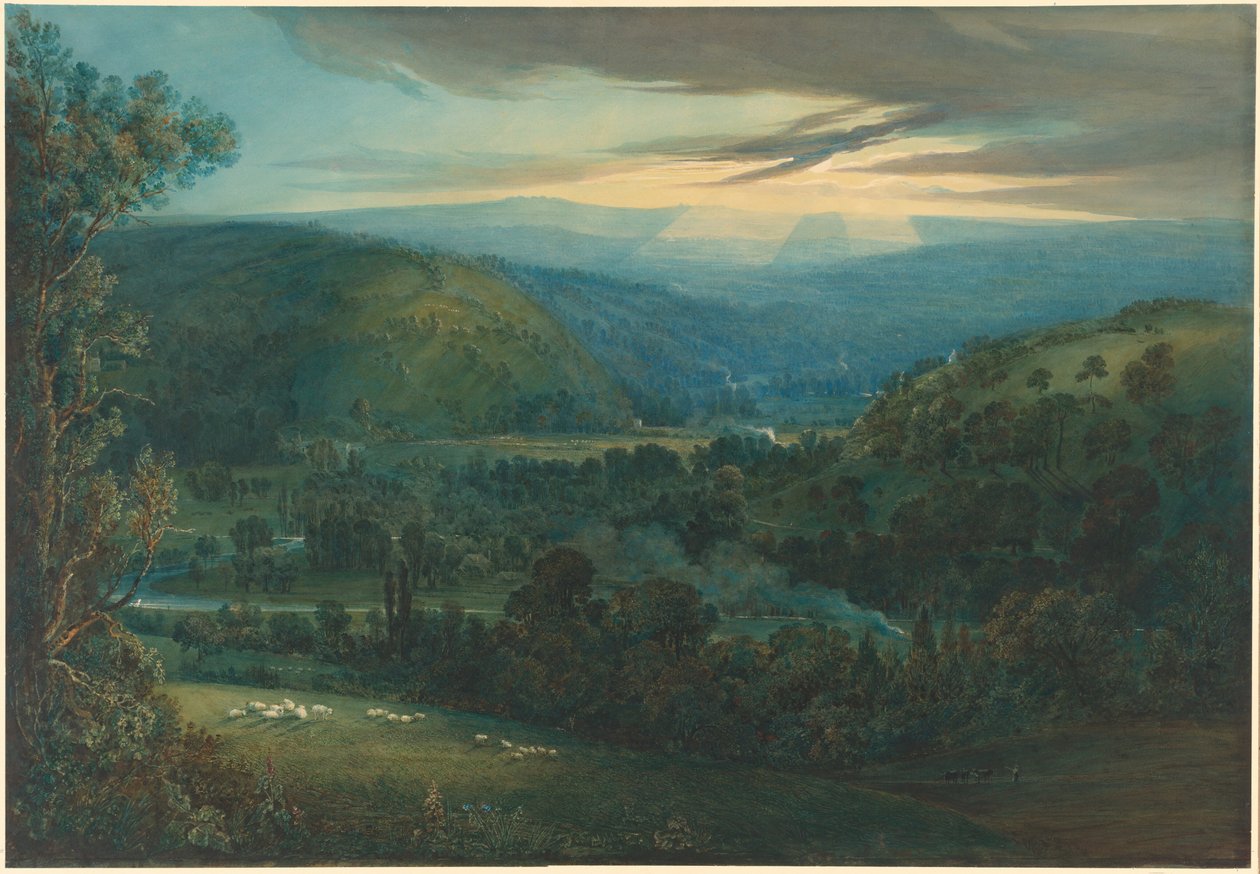 Devon Vadilerinde Şafak by William Turner of Oxford