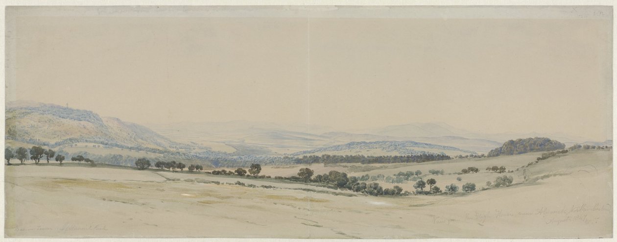 Northumberland'deki Hill Country by William Turner of Oxford