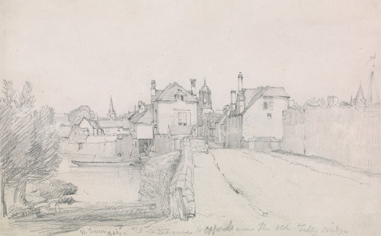 Oxford, Folly Köprüsü by William Turner of Oxford