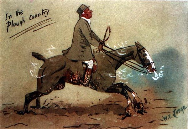 Pulluk Ülkesinde (kağıt üzerine sulu boya) by William Verner Longe