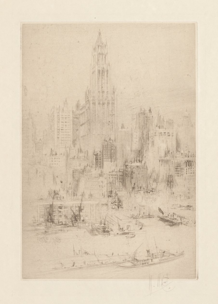Woolworth Binası ile East River