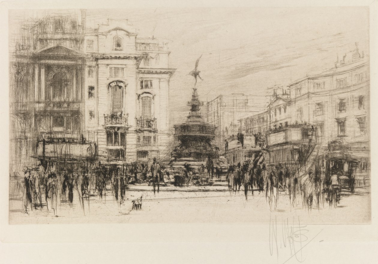 Londra Seti: Criterion Tiyatrosu ile Piccadilly Sirki, 1924. by William Walcot