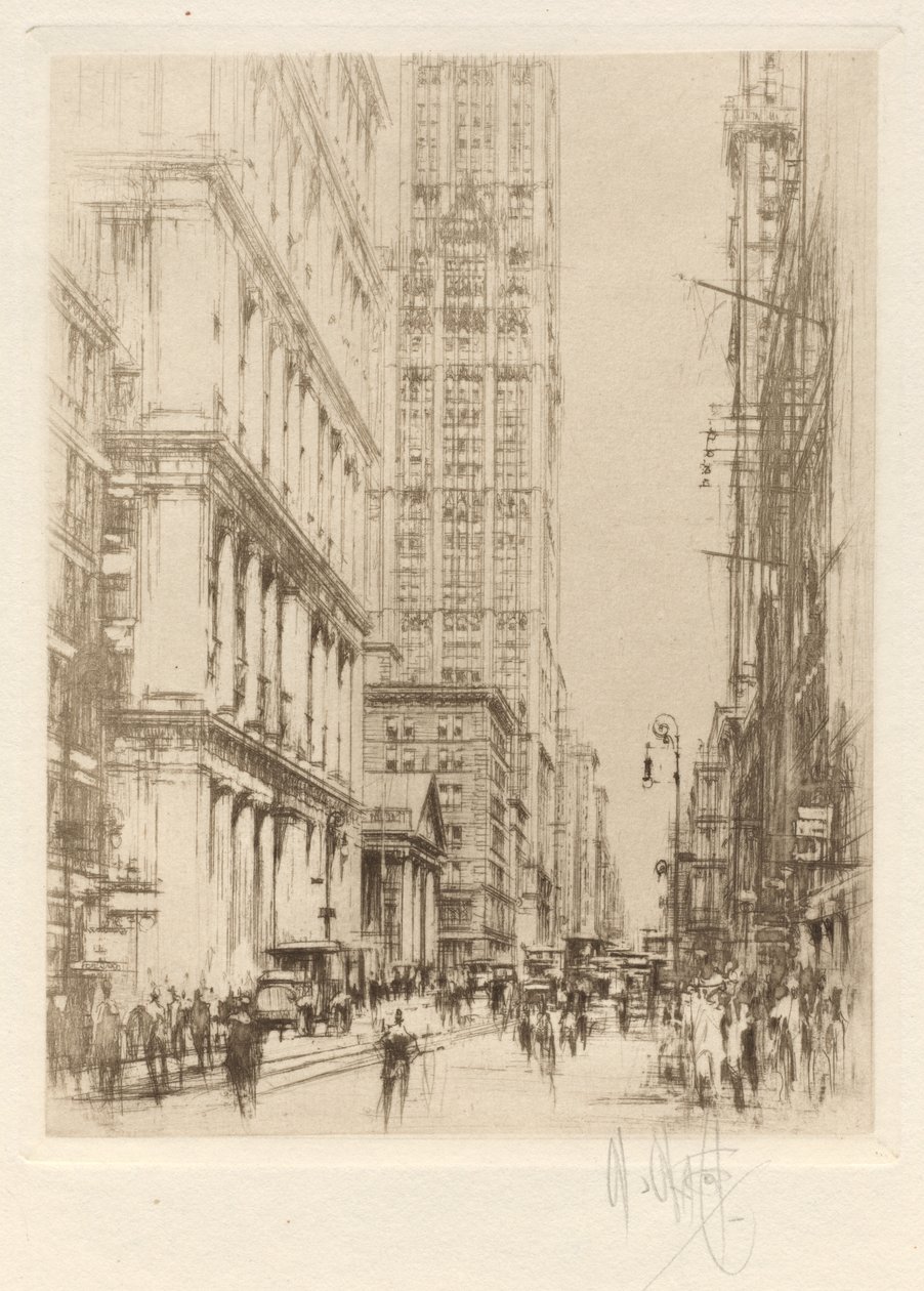 Aşağı Broadway, Aşağı Şehir New York by William Walcot