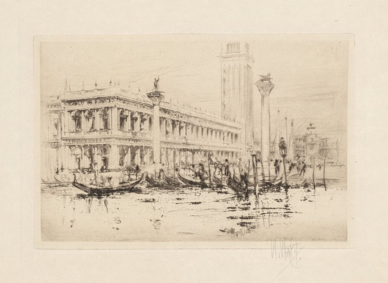 Venedik Seti: San Marco Kütüphanesi by William Walcot