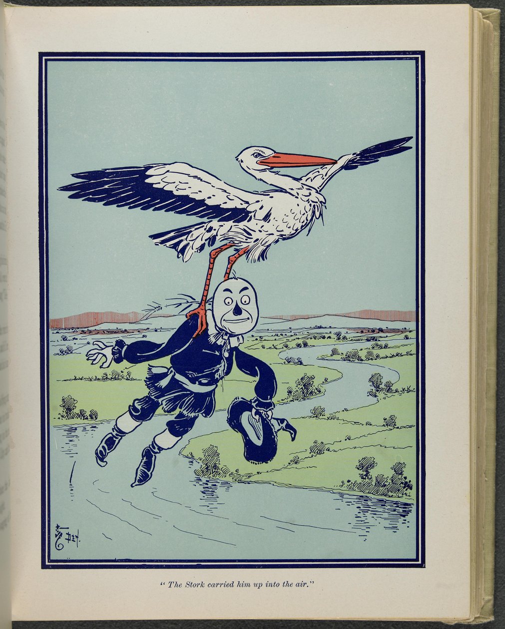"Leylek onu havaya taşıdı", Lyman Frank Baum