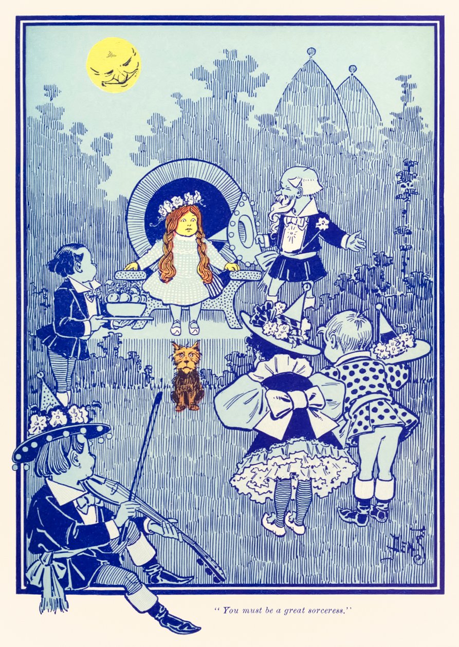 ?Muhteşem bir büyücü olmalısın.? ?Harika Oz Büyücüsü? tarafından L. Frank Baum by William Wallace Denslow