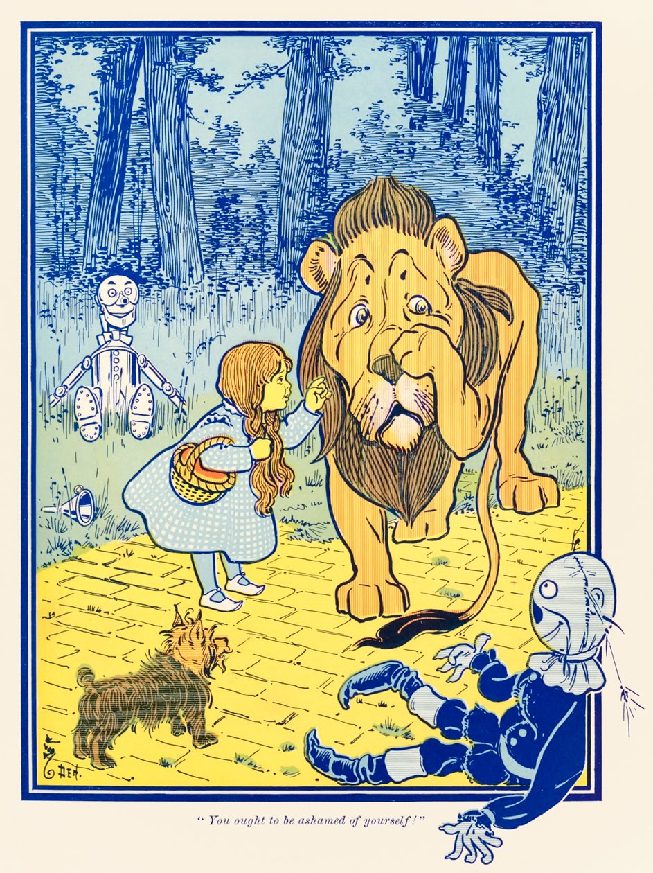 ?Kendinden utanmalısın!? ?Harika Oz Büyücüsü? tarafından L. Frank Baum by William Wallace Denslow