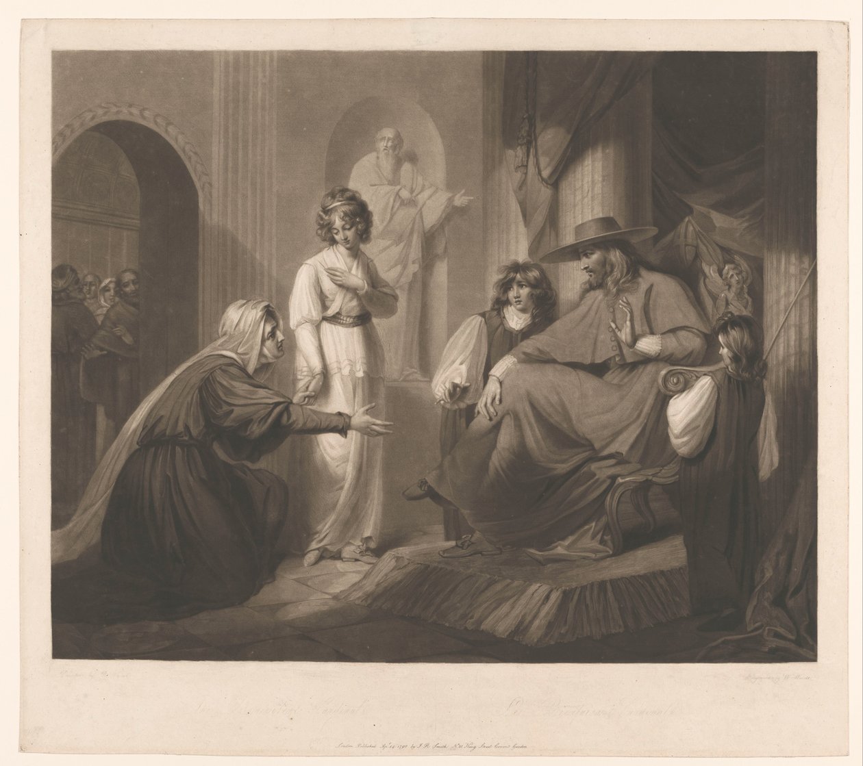Kardinalli seyirci Hayırsever Kardinal / Le bienfaisant Cardinal (nesne üzerindeki başlık) by William Ward