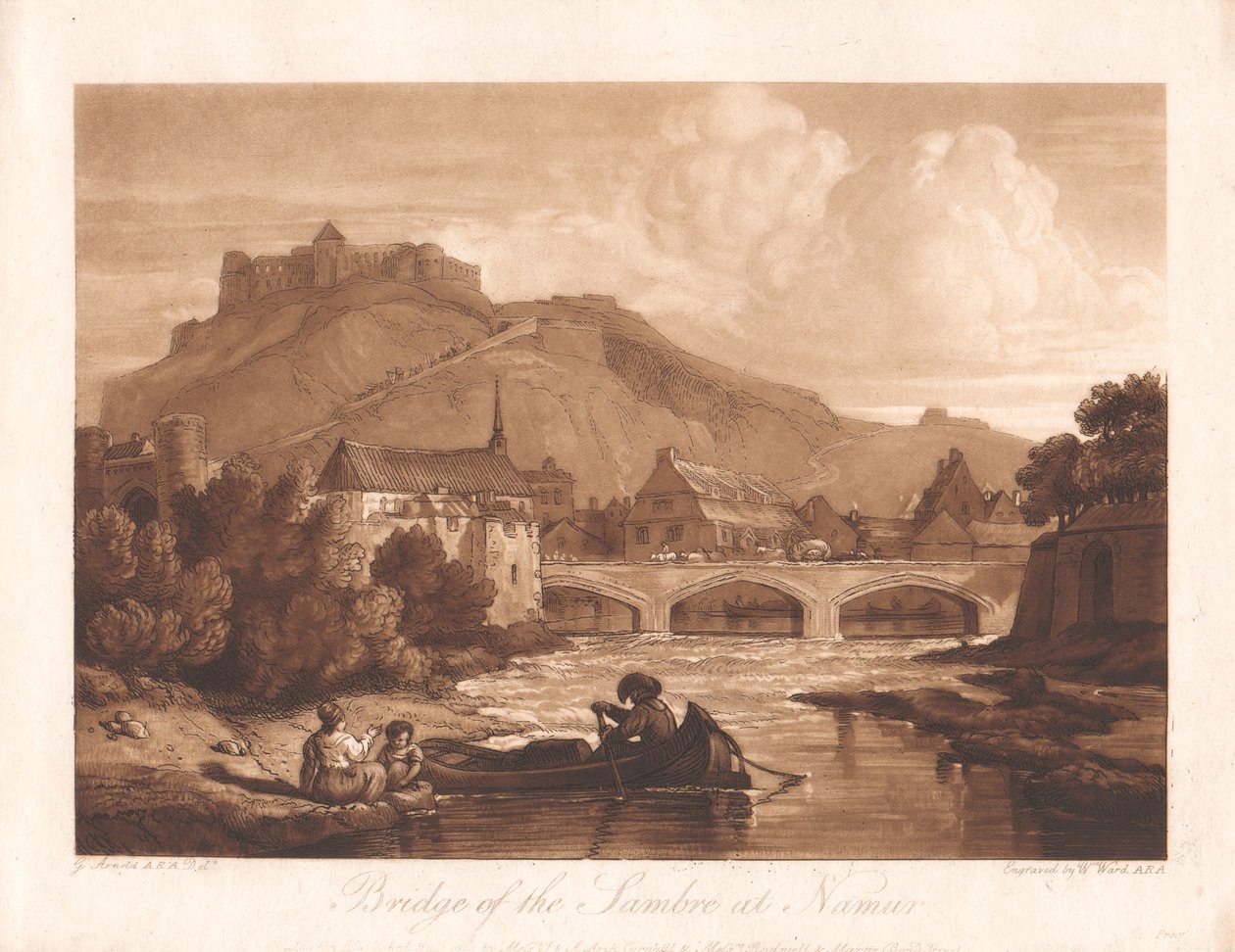 Namur'daki Sambre Köprüsü by William Ward