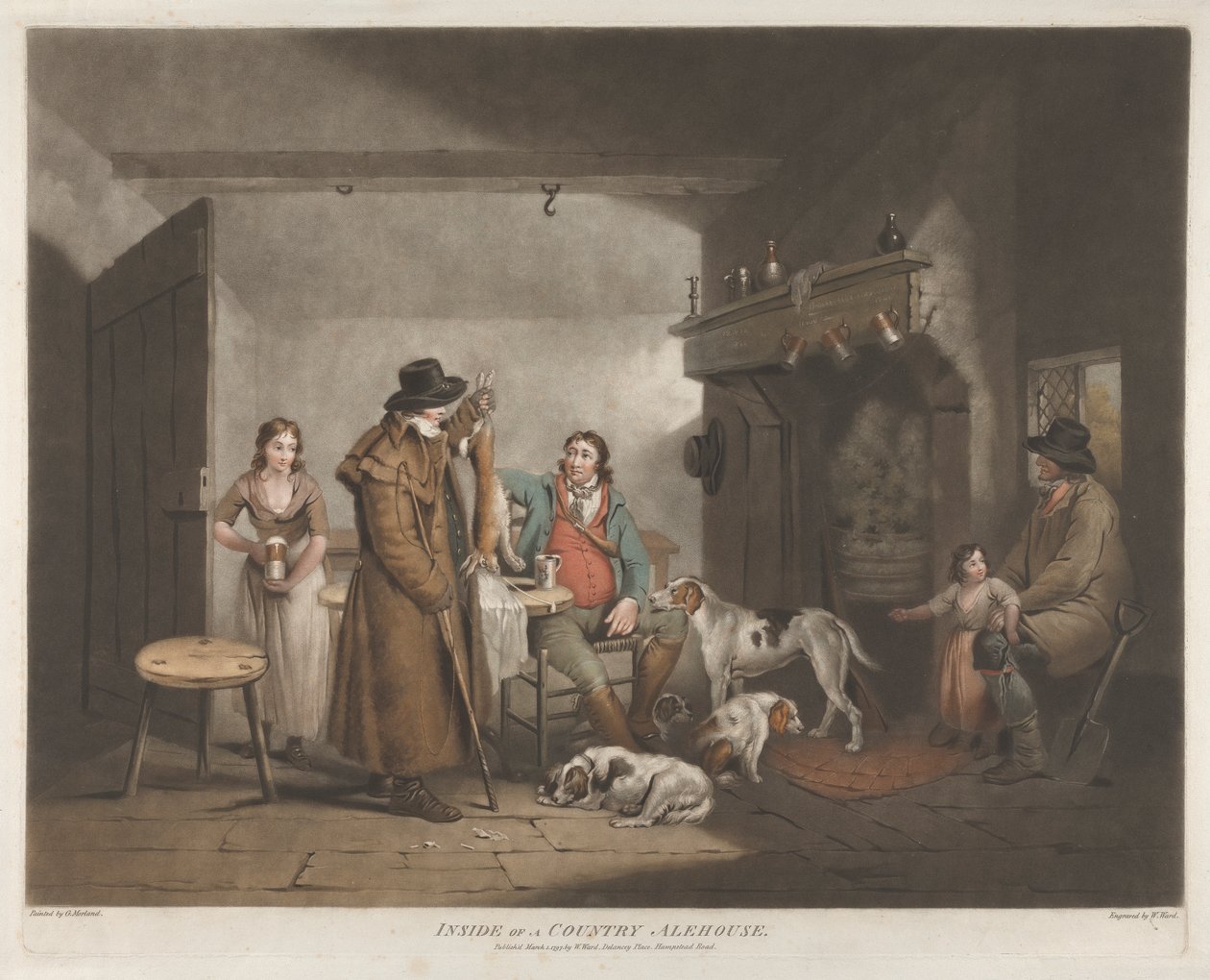 Bir Country Alehouse'un İçinde by William Ward