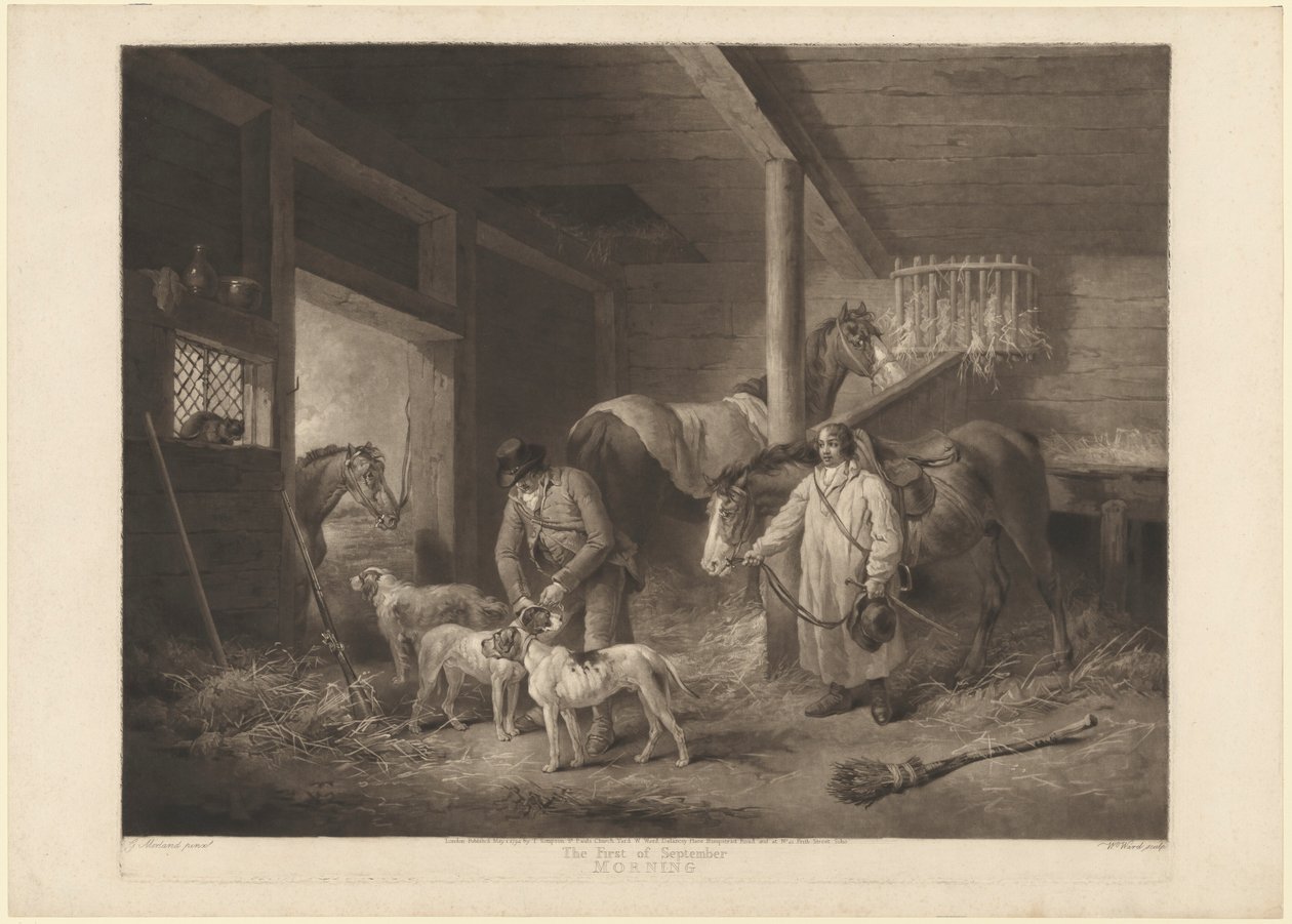 Eylül ayının ilk sabahı by William Ward after George Morland