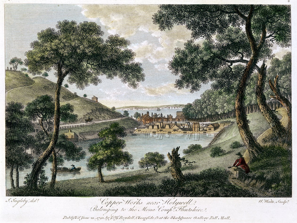Holywell, Flintshire, Galler yakınlarındaki Copperworks, Mona Company