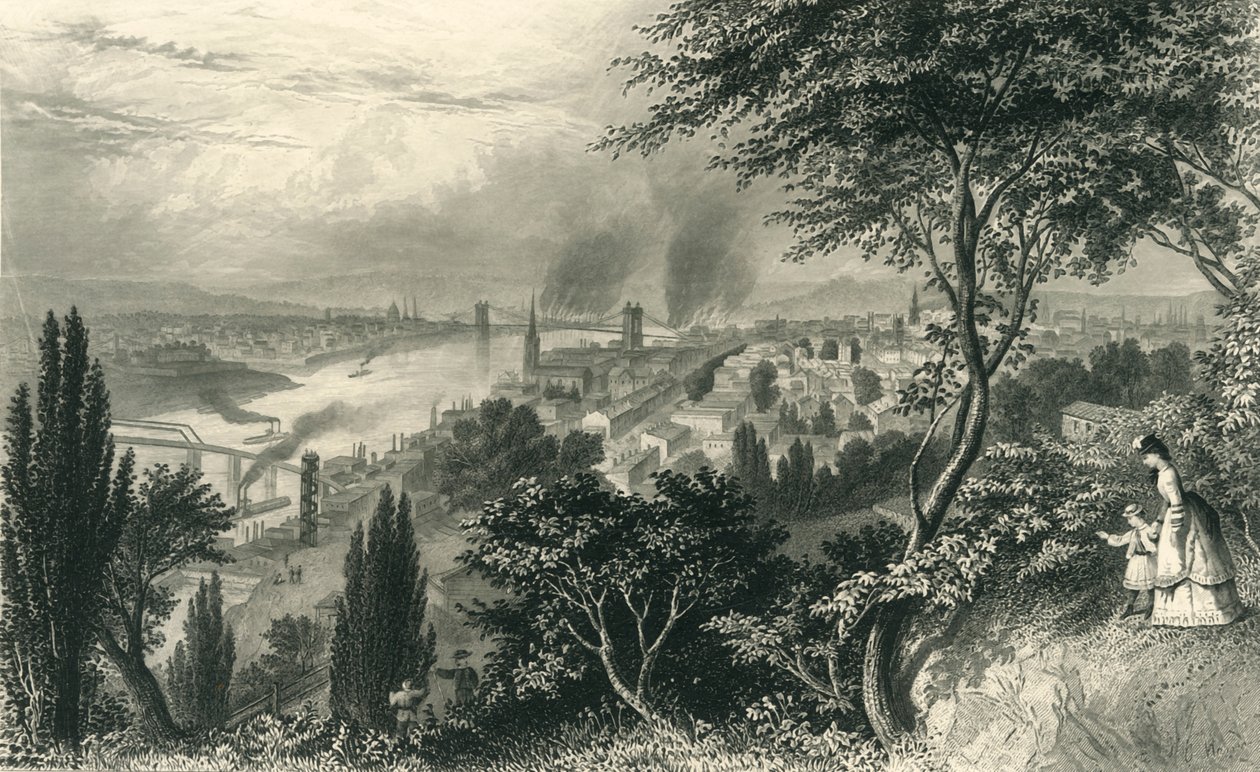 "Cincinnati Şehri", 1874. by William Wellstood
