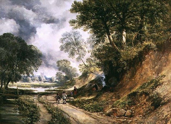 Yol Kenarında Kamp Yapan Çingeneler (petrol) by William West