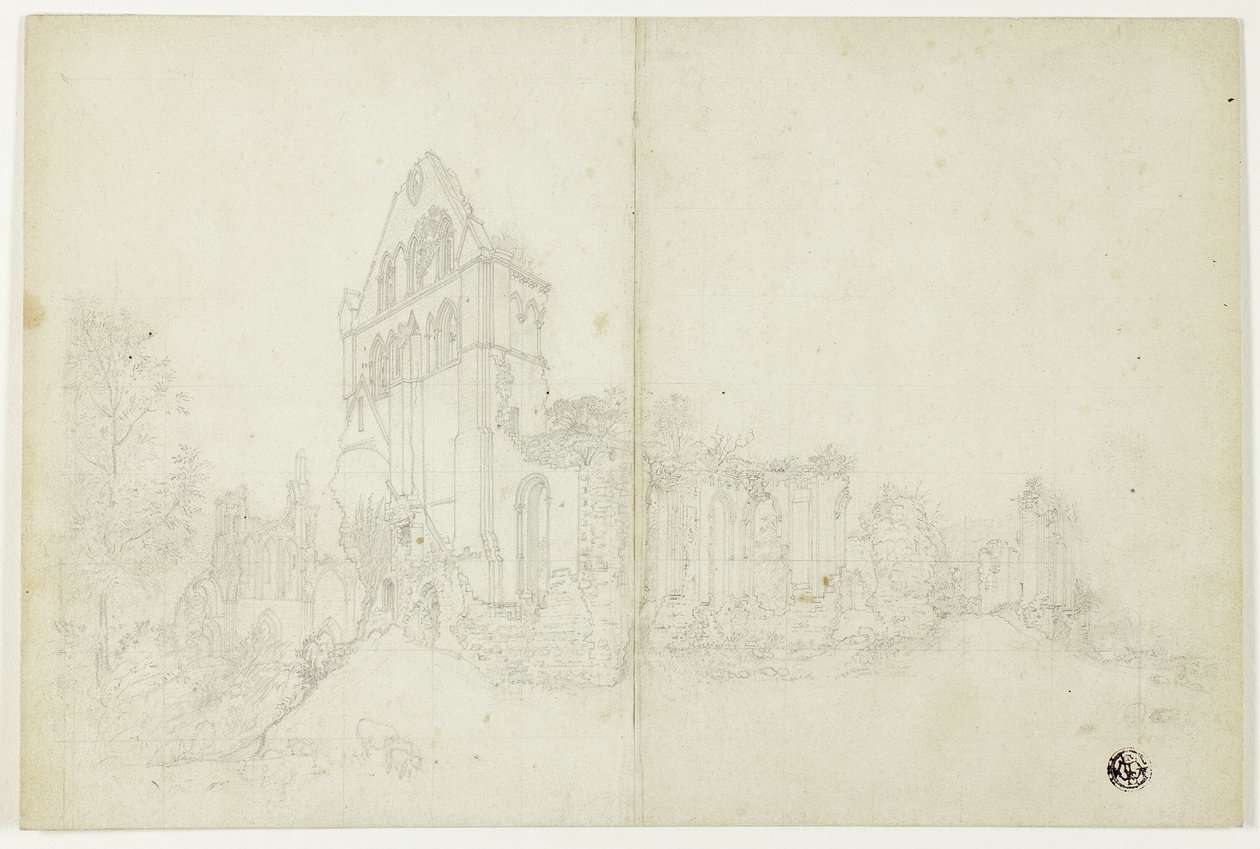 Byland Manastırı, Yorkshire by William Westall