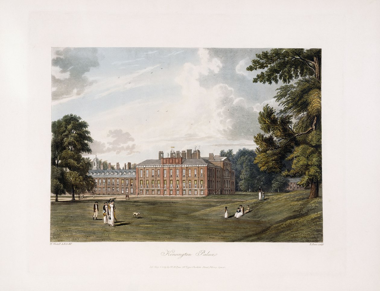 Kensington Sarayı, 1819 by William Westall