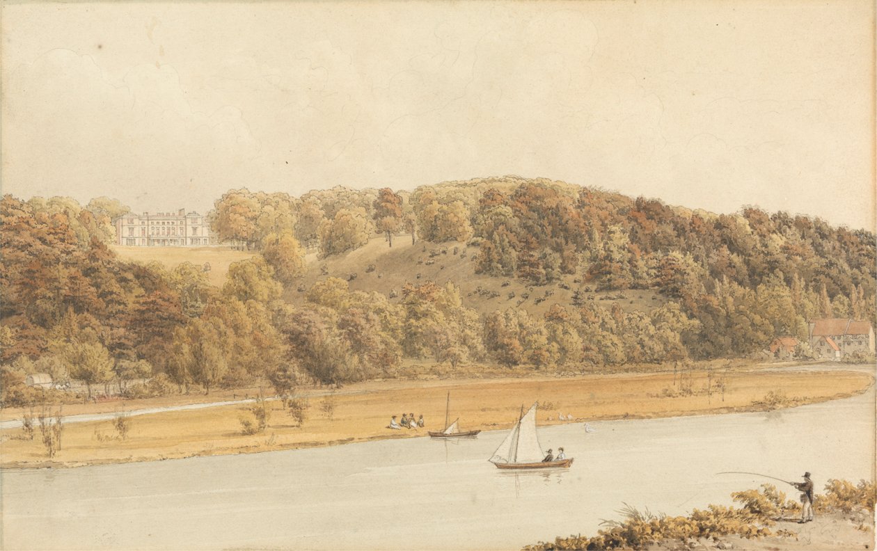 Park Place, Henley, Thames by William Westall