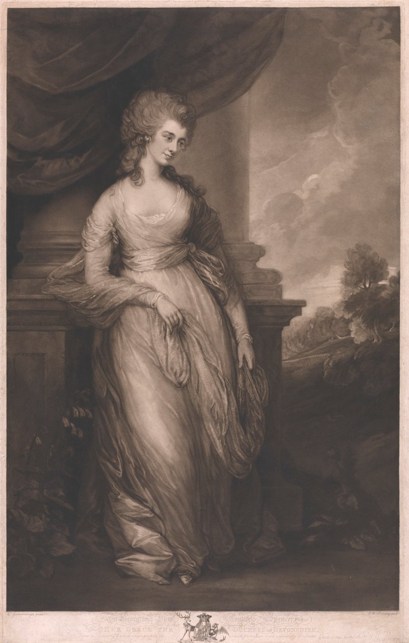 Majesteleri Devonshire Düşesi by William Whiston Barney