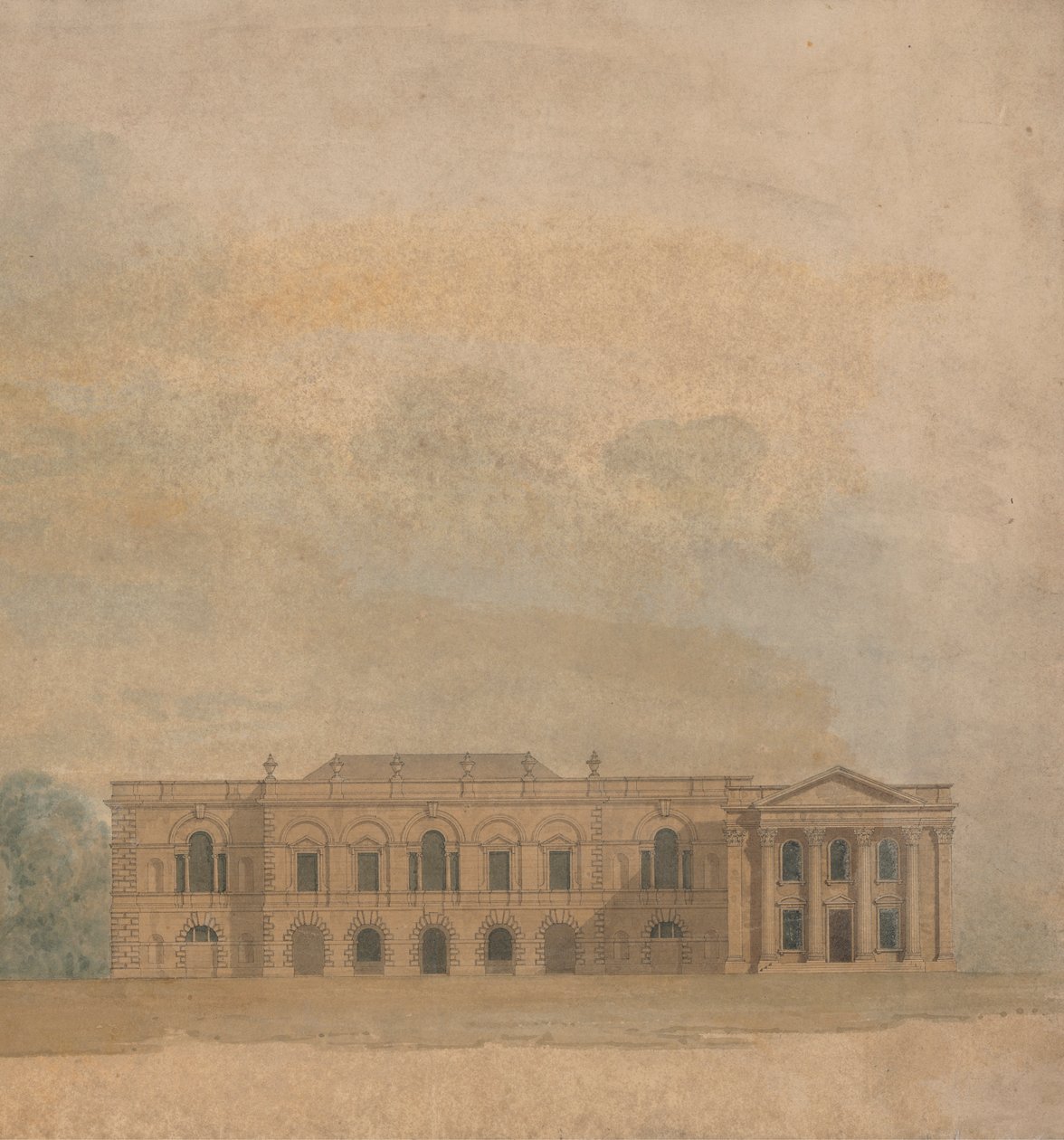 Cambridge Kolejleri İçin Önerilen Bir Tasarımın Yükselişi by William Wilkins