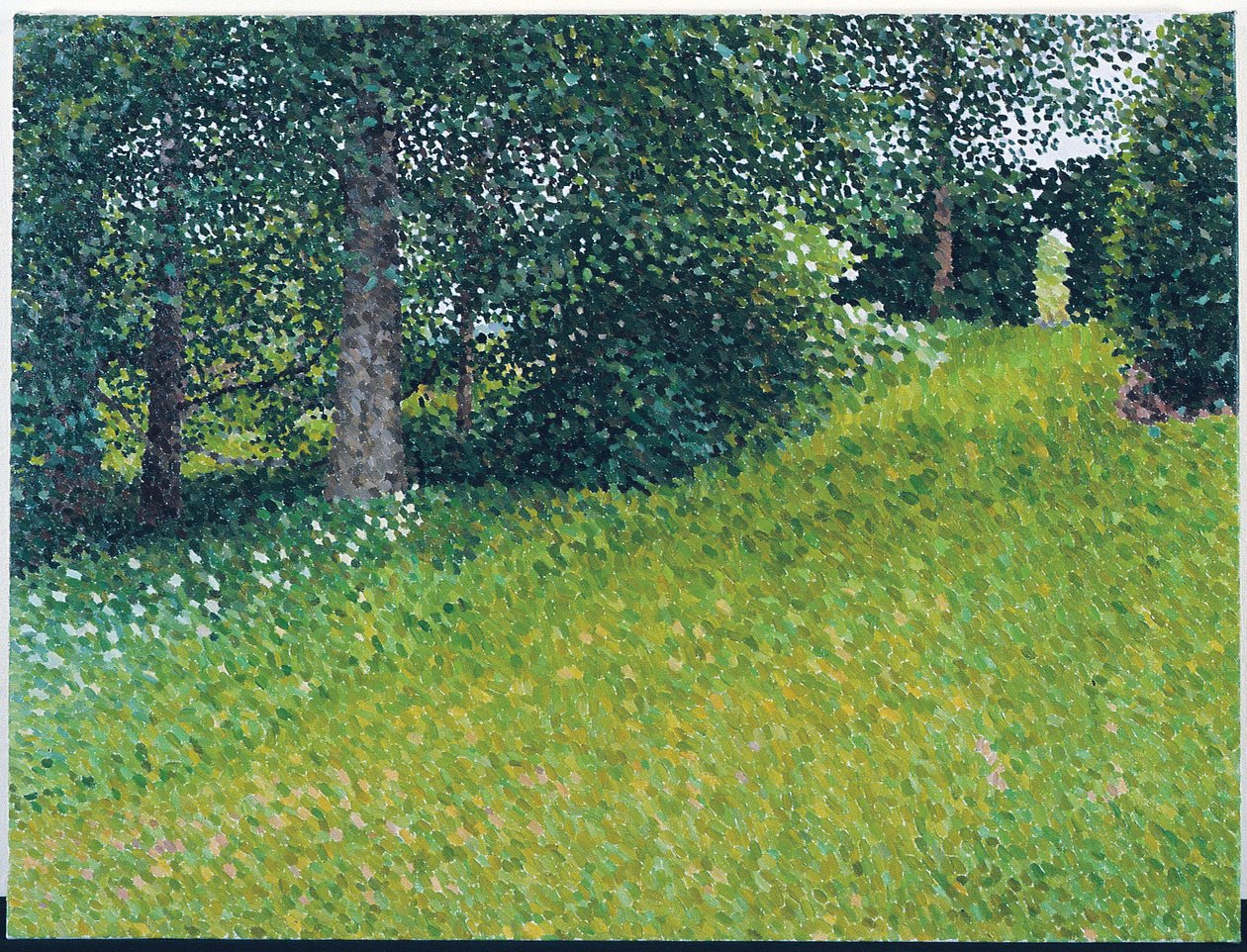 Bahçe, Gri Gün, 2003 (Tuval Üzerine Yağlıboya) by William Wilkins
