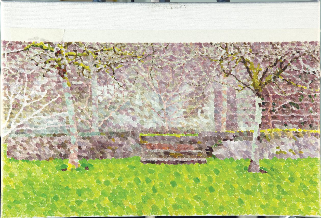Orchard in Winter, 2014 (Tuval Üzerine Yağlıboya) by William Wilkins