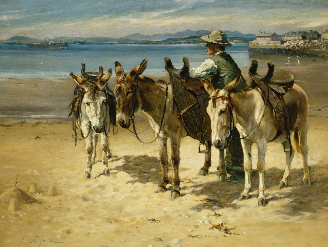Kumların Üzerinde, Morecambe by William Woodhouse