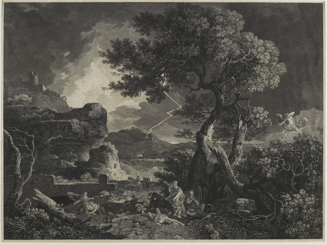 Niobe Çocuklarının Yıkımı, 1761 by William Woollett