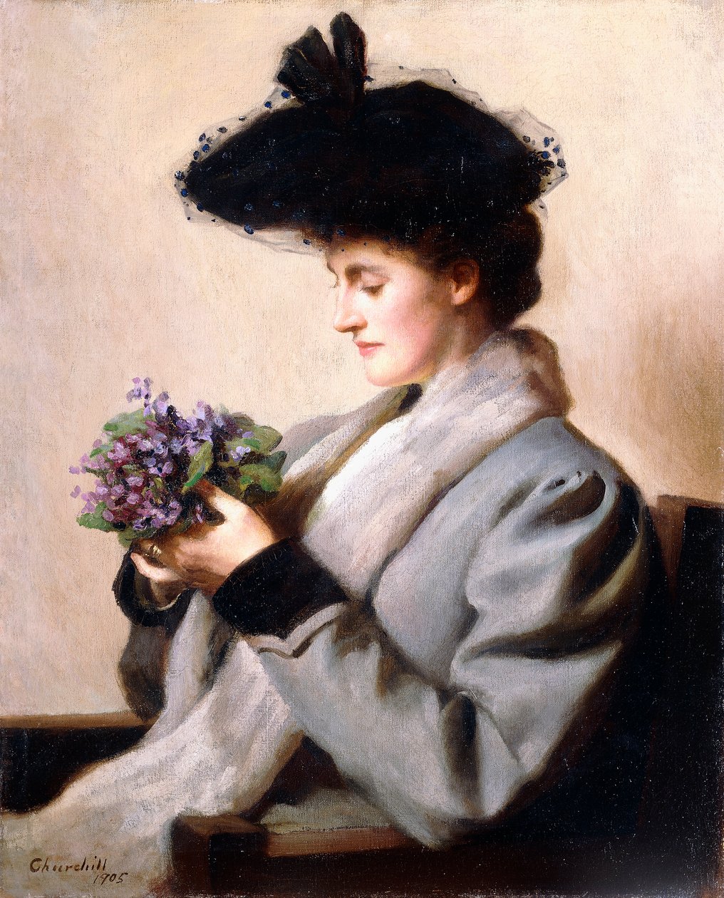 Menekşe Burunları - Bir Kadın Portresi, 1905 by William Worcester Churchill