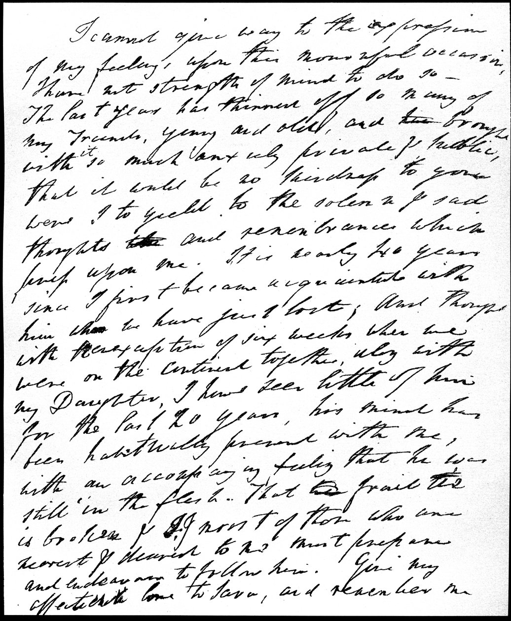 25 Temmuz 1834, 29 Temmuz 1834 tarihinde amcası ve kayınpederi Samuel Taylor Coleridge