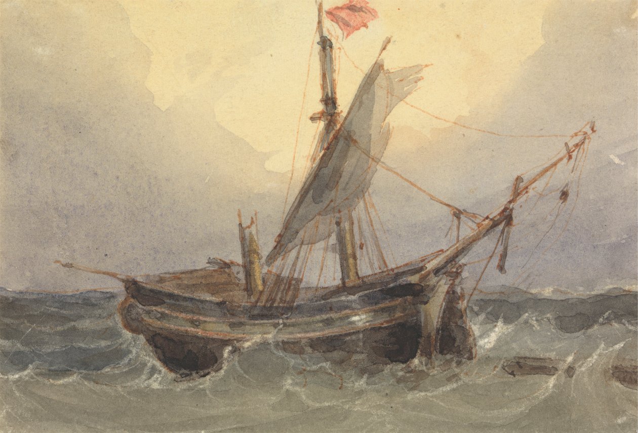 Denizde gemi by William Wyld