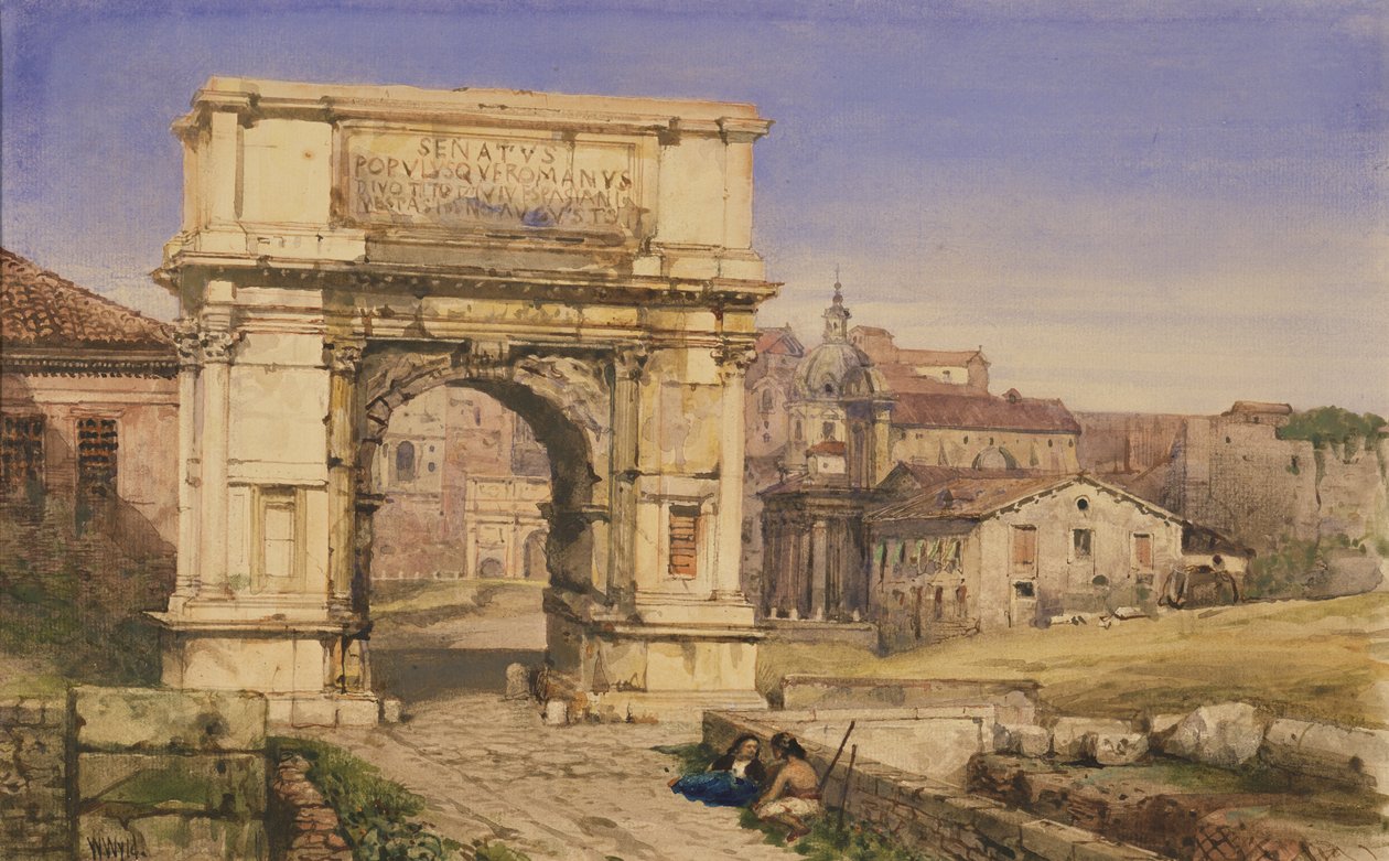 Titus Kemeri, Roma (kağıt üzerine suluboya) by William Wyld