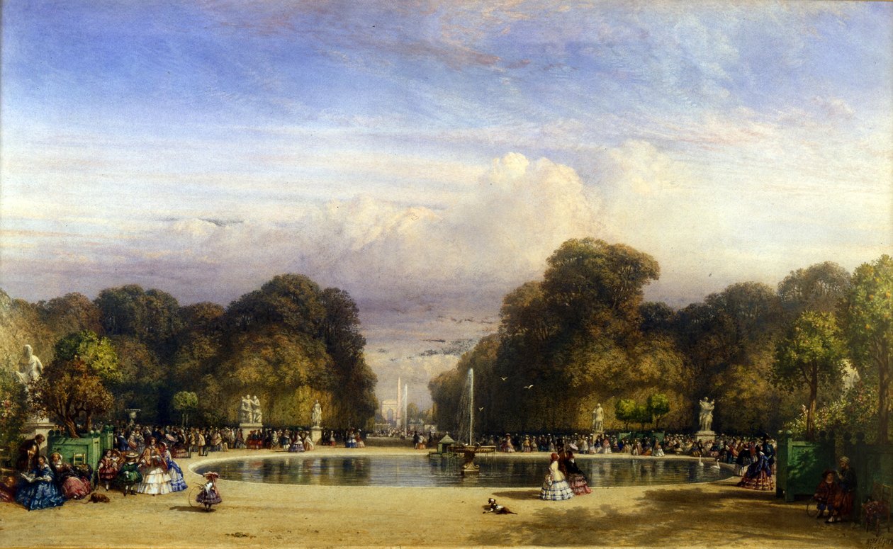 Tuileries Bahçeleri, Paris by William Wyld