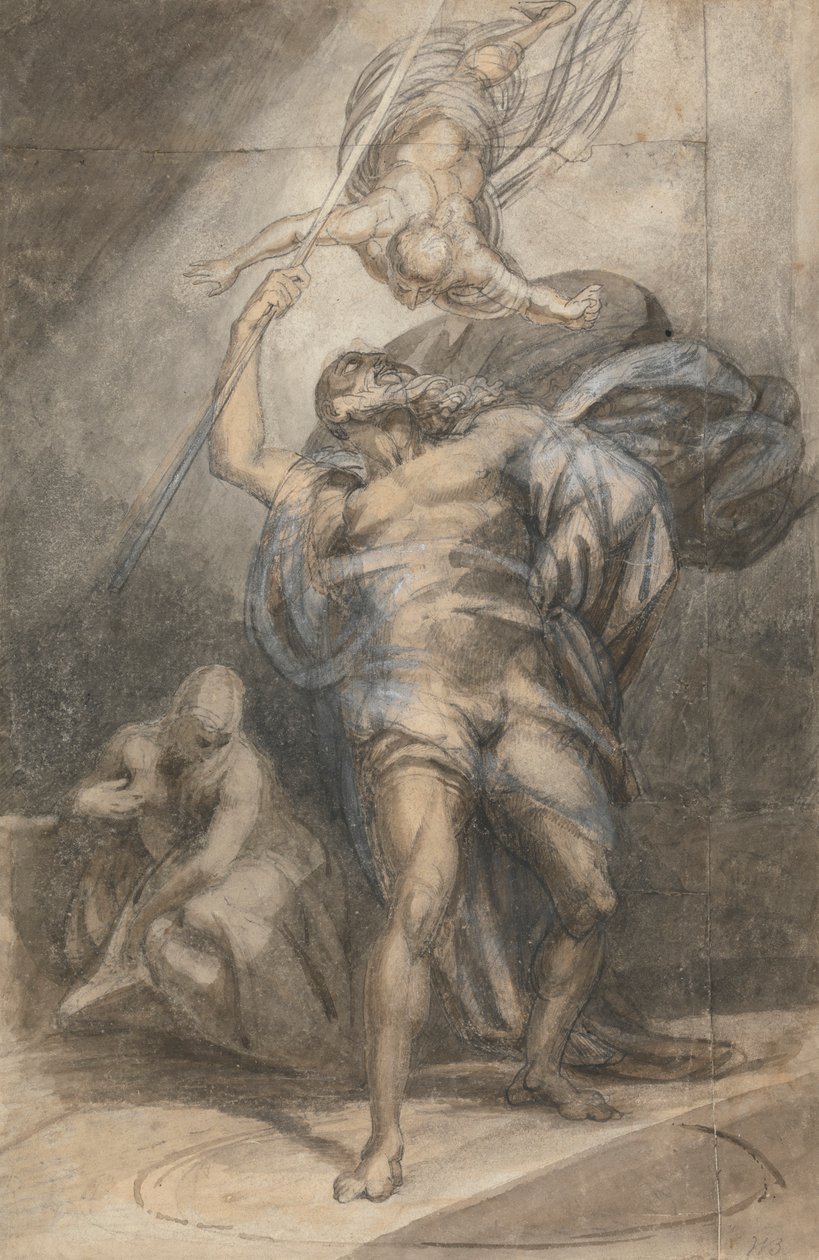 Prospero Ariel'i Çağırıyor by William Young Ottley