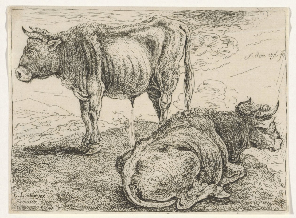 iki öküz by William Young Ottley