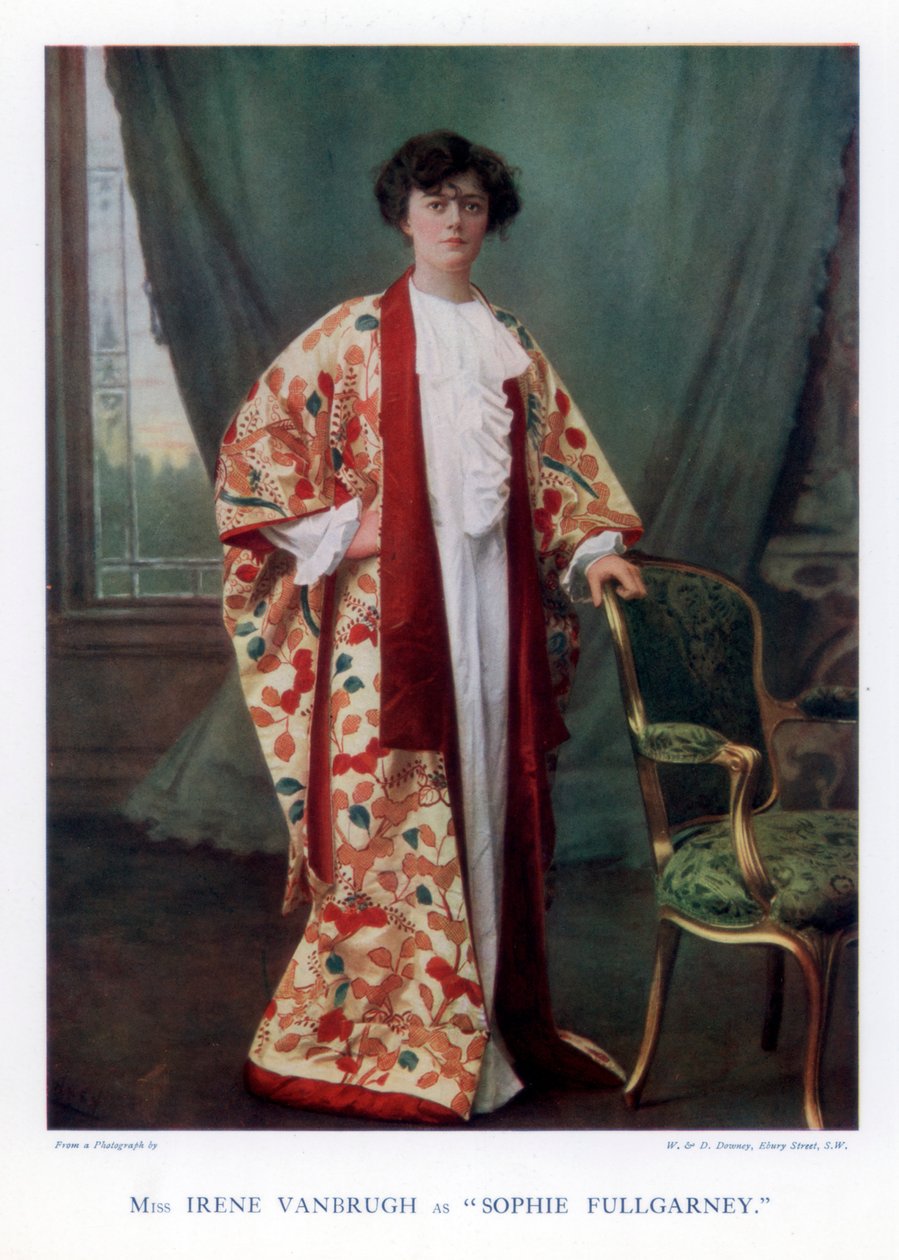 Dame Irene Vanbrugh, İngiliz aktris, 1901 by William and Daniel Downey