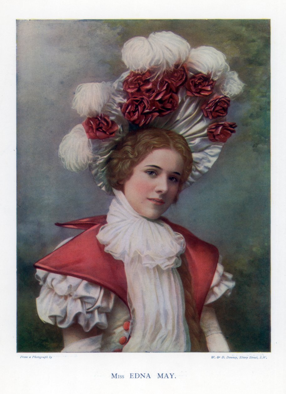 Edna May, Amerikalı aktris ve şarkıcı, 1901. by William and Daniel Downey