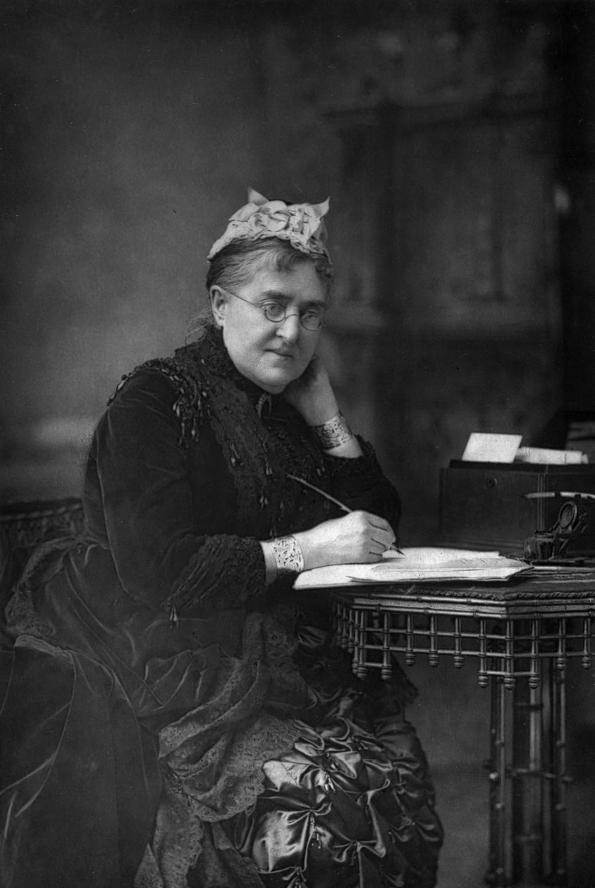 Eliza Lynn Linton 1822-1898, İngiliz romancı, denemeci ve gazeteci, 1890. by William and Daniel Downey