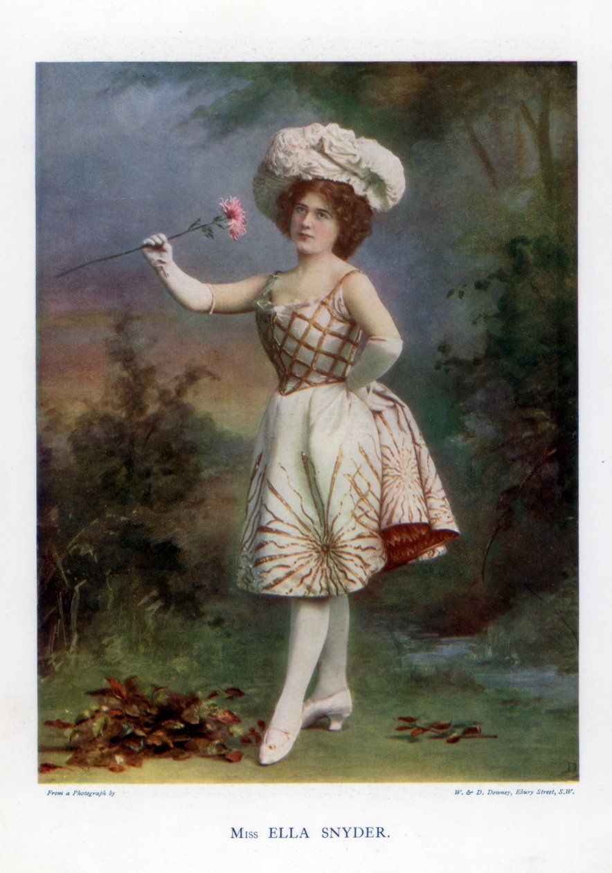 Ella Snyder, oyuncu, 1901. by William and Daniel Downey