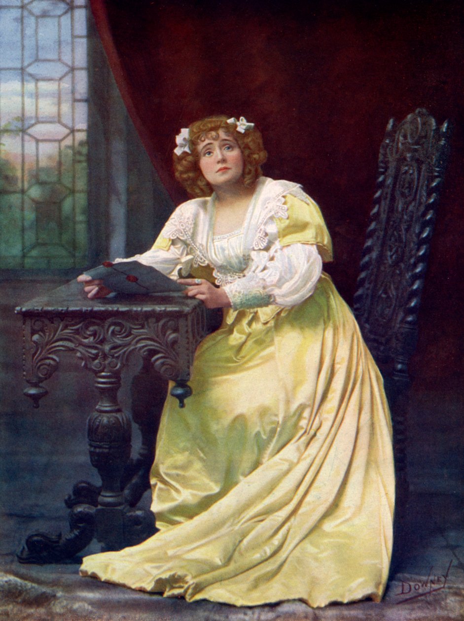 Eva Moore 1870-1955, İngiliz aktris, 1899-1900. by William and Daniel Downey
