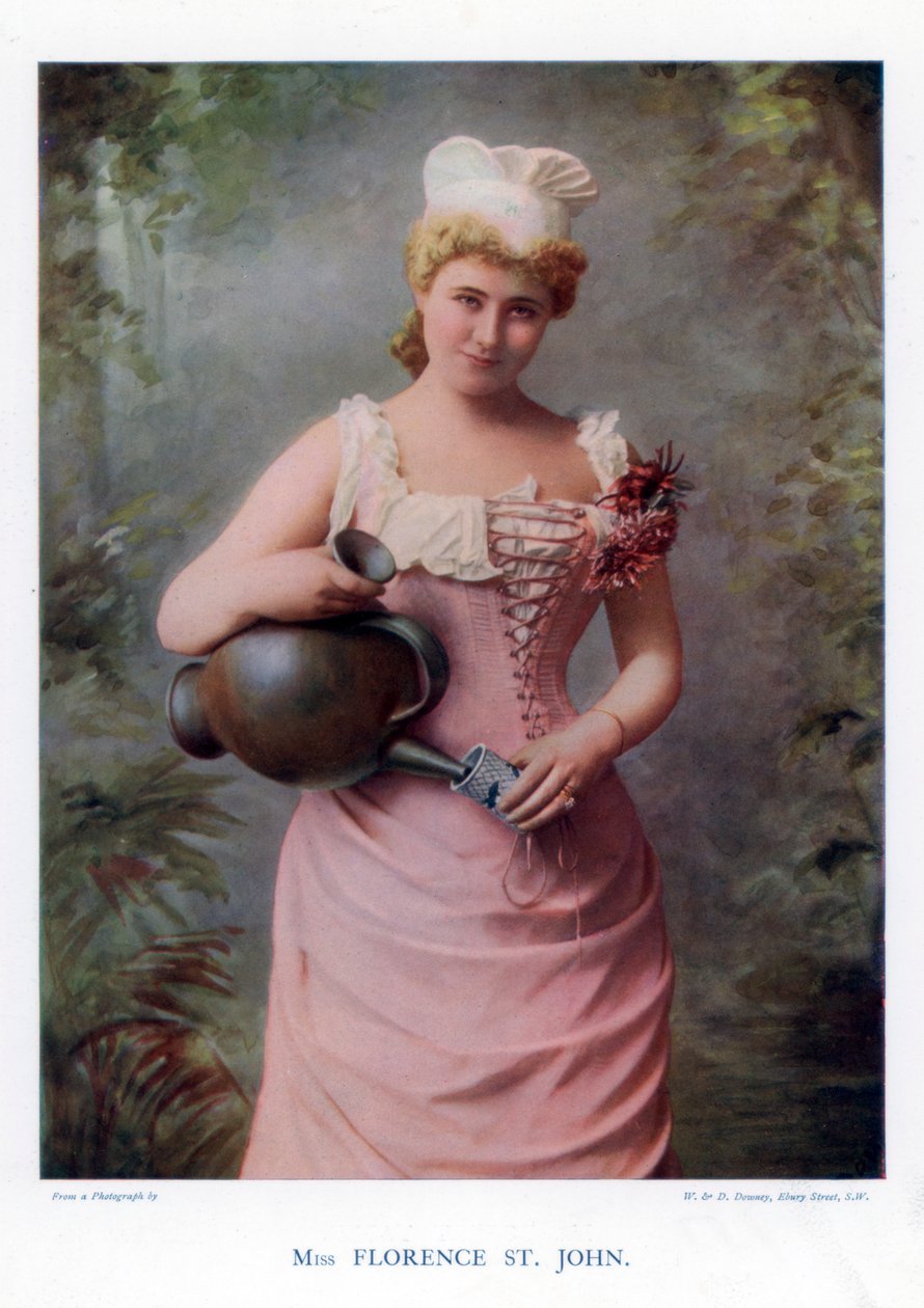 Florence St John, İngiliz aktris ve şarkıcı, 1901. by William and Daniel Downey