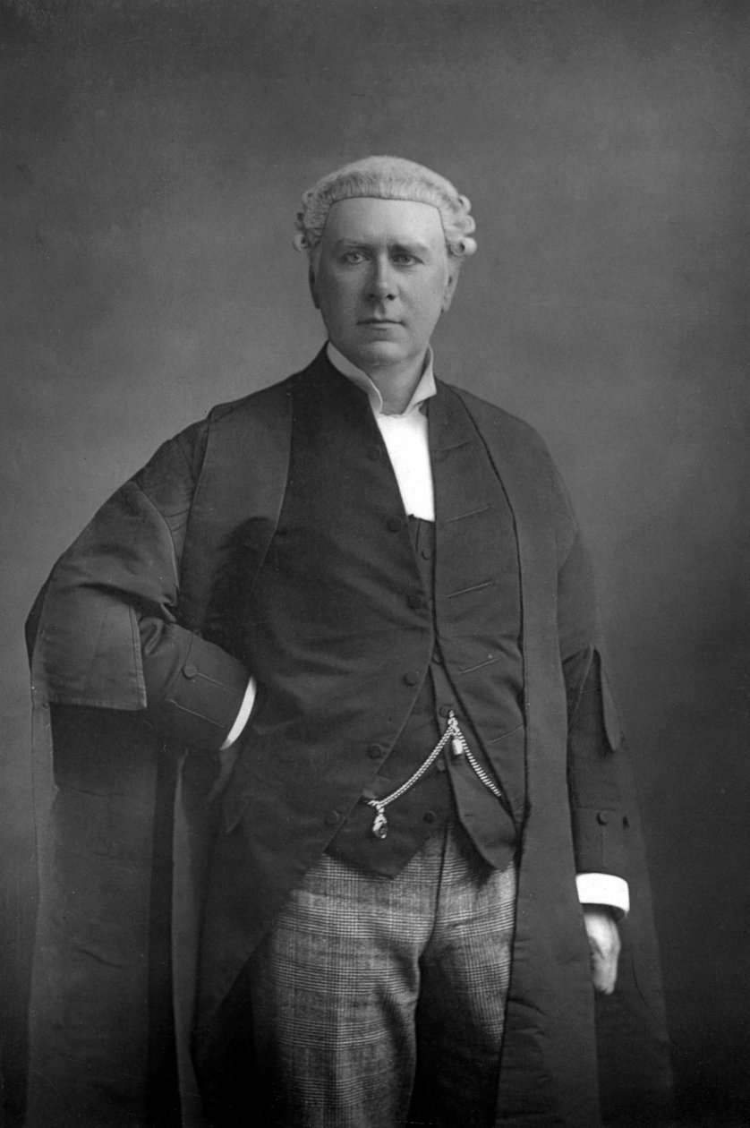 Frank Lockwood 1846-1897, İngiliz avukat ve politikacı, 1890. by William and Daniel Downey