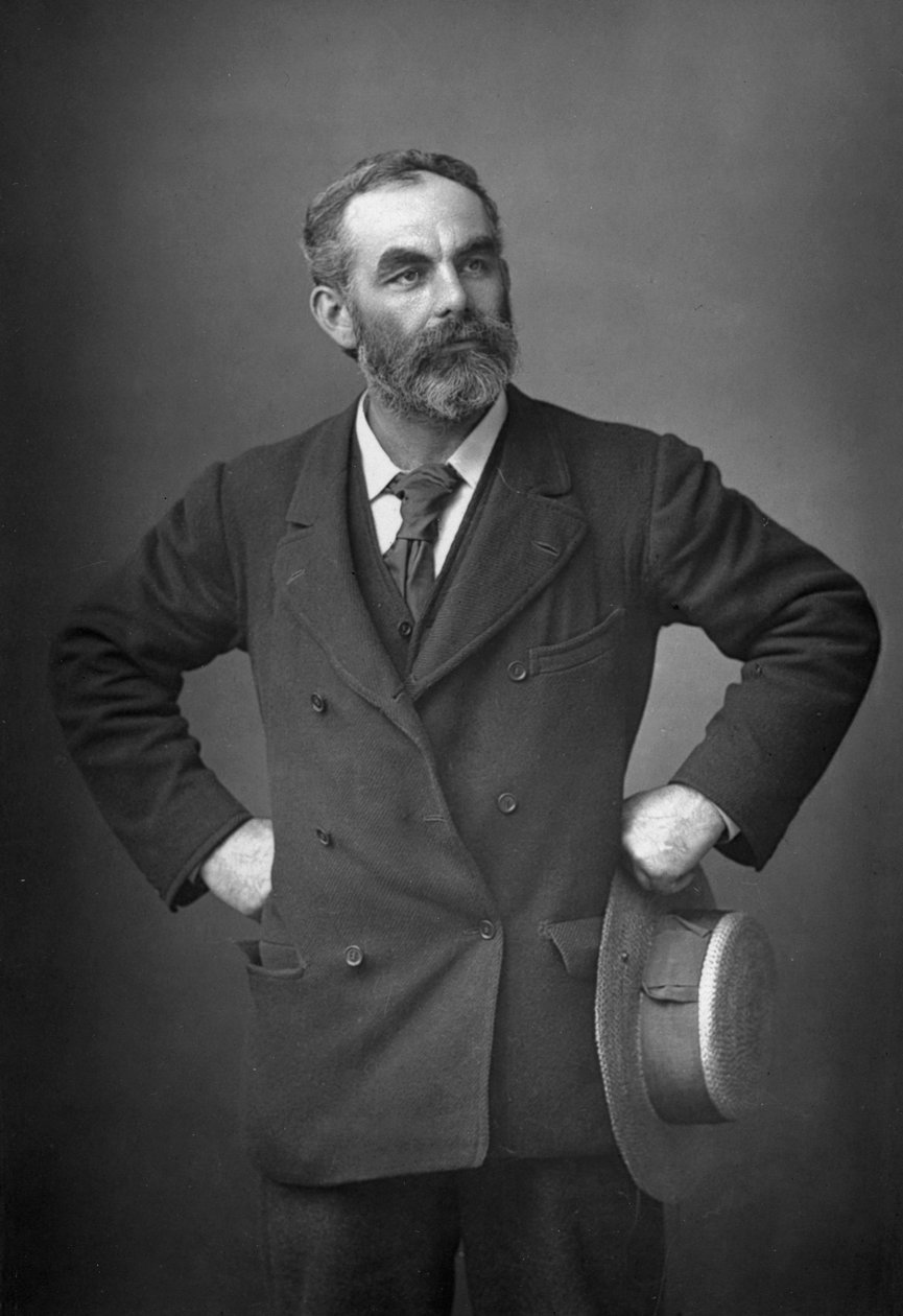 John Burns 1858-1943, İngiliz sendikacı, ırkçılık karşıtı, sosyalist ve politikacı, 1893. by William and Daniel Downey